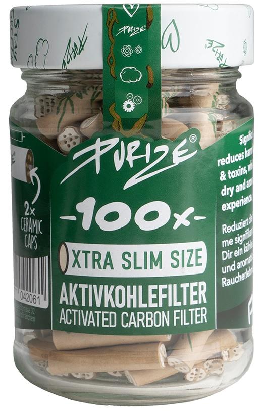 [ZU9SX100OR] PURIZE Aktivkohlefilter 1x100, ORGANIC, Glas,5,9mm