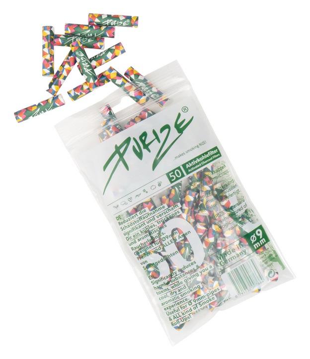 [ZU9BX50COL] PURIZE Aktivkohlefilter COLOR,1x50er, 9mmØ Regular