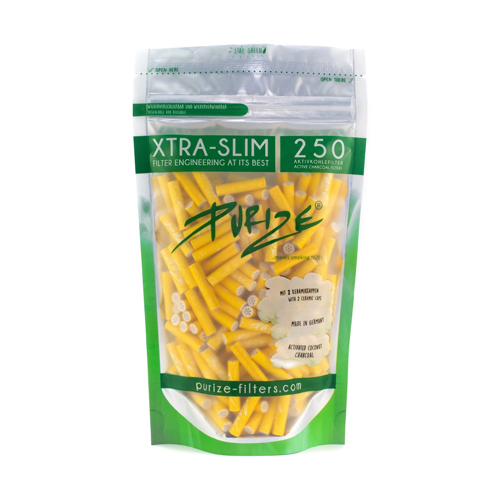 [ZU9SX250Y] PURIZE Activated Carbon Filter Yellow 1x250, 5.9mmø, XTRA