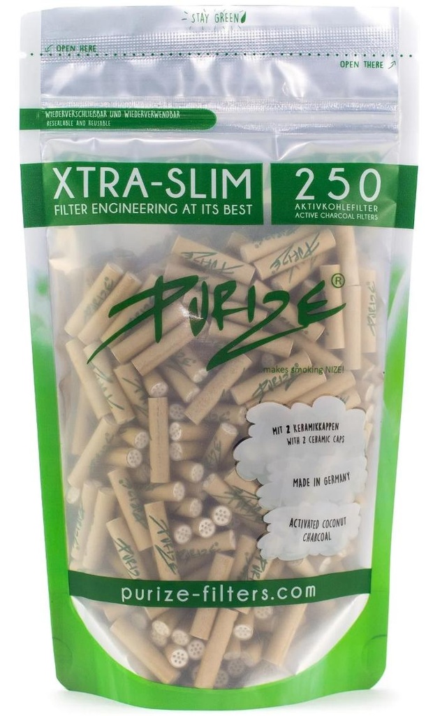 [ZU9SX250OR] PURIZE Aktivkohlefilter organic 1x250er,5.9mmŘXTRA
