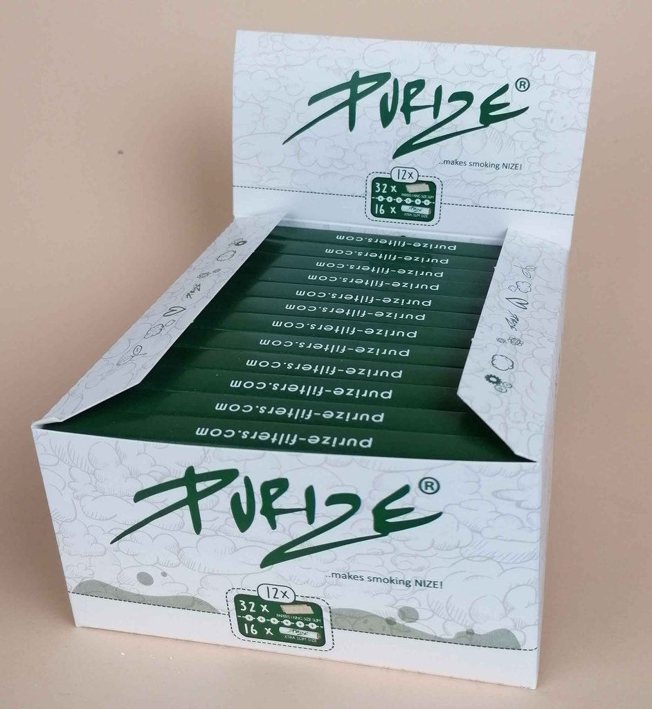 [ZI9ST] PURIZE KS Papers mit Aktivkohlefiltern VE12