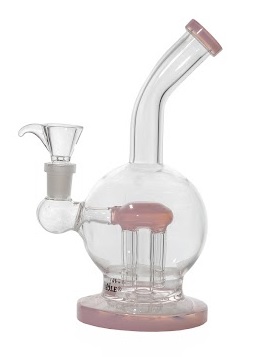 [SSC10150MPK] Pink Ball Bong With Percolator, 20cm