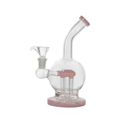 [SSC10150MPK] Pinke Kugel-Bong mit Perkolator, 20cm