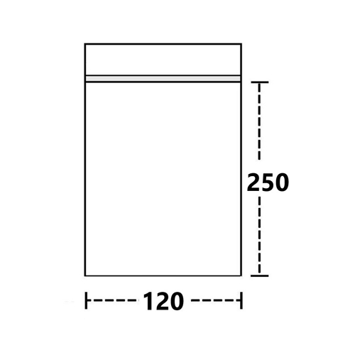 [TT250] Polybeutel 12 mal 25 cm, 50 µ, 100er Beutel