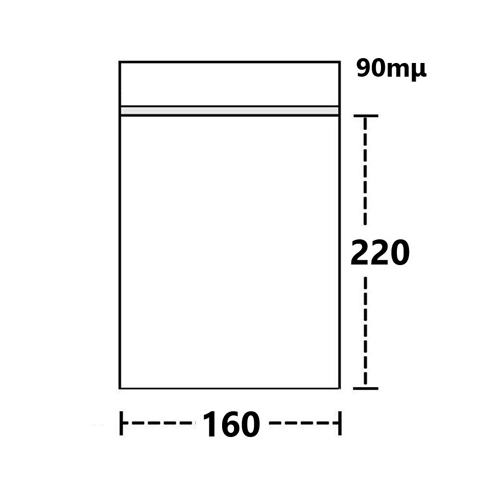 [TT160] Poly Bags 16 X 22 Cm, 100 Bags