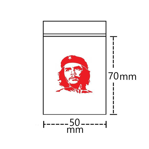 [TTMCHE] Polybeutel 5 x 7cm, Motiv CHE, rot, VE 100