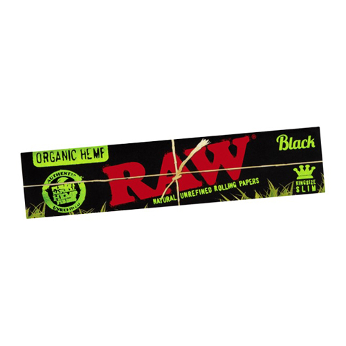 [ZI51BLOR] RAW Schwarz KS Organic Hemp Slim Papers VE50