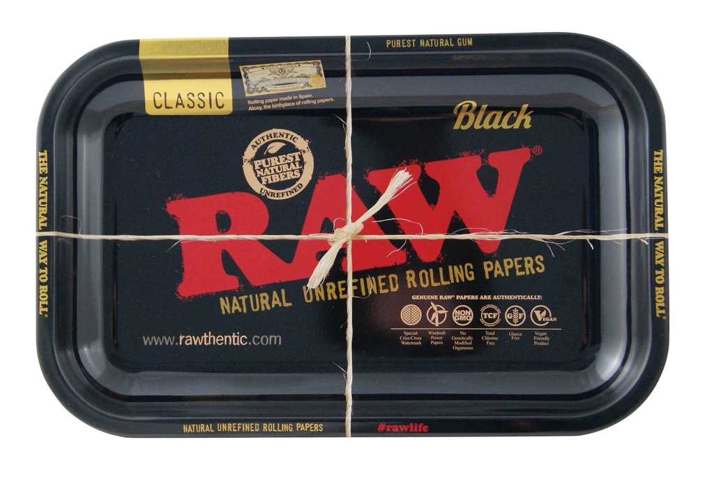 [ZI59BBL] RAW Black Tray, SMALL, approx. 27.5 cm X 17.5 cm