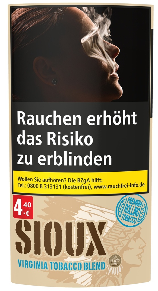 [SB76] SIOUX Virginia Blau Tabak 30g Pouch VE5