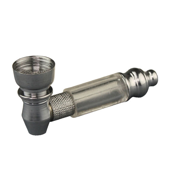 [C19] Screw-on pipe, metal + plastic, 8 cm long