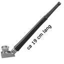 Schräg abgewinkelte Schraubpfeife, 19 cm