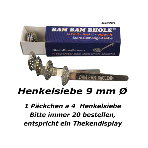 [BAM9] Steel Hanging Screens 9 mm Ø, 4 pcs., PU 20, Stainless Steel