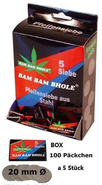 [VMS1] Steel Screen, 20 Mm, Pack Of 100, 5 Pieces Each