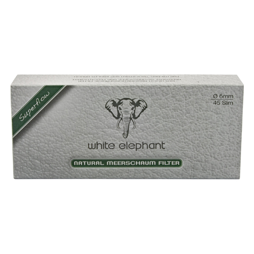 [ZU7MS] White Elephant Filter Meerschaum 6 mm - 45 pcs.