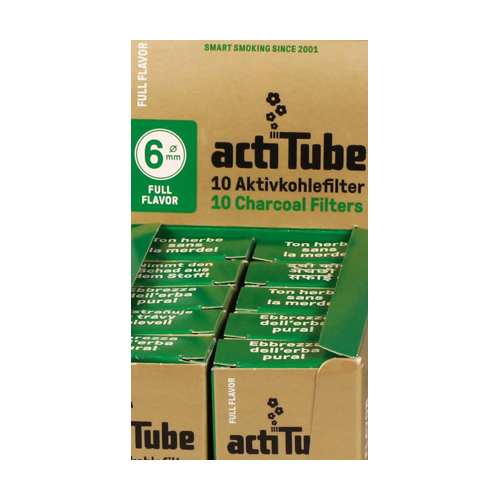[ZU6SM1X10] Actitube 6 mm Ø Extra Slim Active Filter 1x 10 Pack