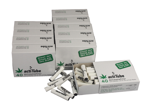 [ZU6A] actiTube 8mmŘ Aktivkohlefilter 1x 40 Pack