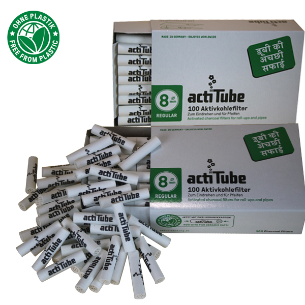 [ZU6B] actiTube 8mmŘ Aktivkohlefilter 1x 100 Pack