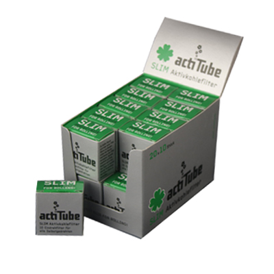 [ZU6S1X10] actiTube 7mmŘ Slim Aktivkohlefilter 1x 10 Pack