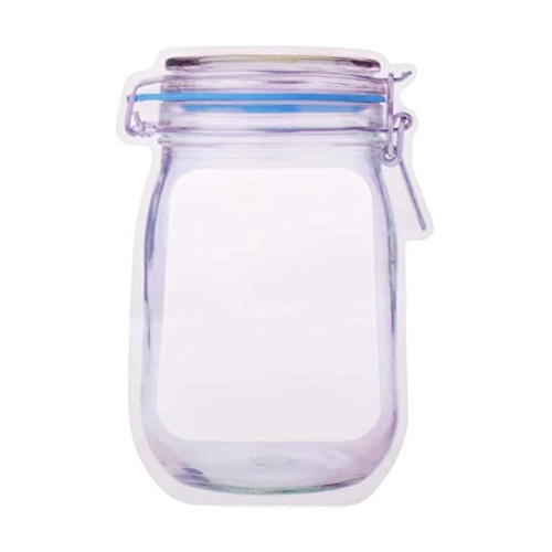 [JRM500] Mylar Bag, JAR Shape, 1000 Ml, Pack Of 25