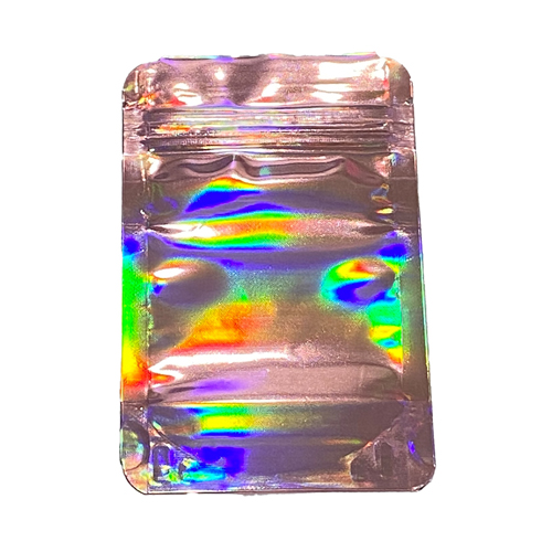 [MB14085RSHOL] Mylar Bag 140 X 85 Mm, PU50, PINK HOLOGRAPHIC