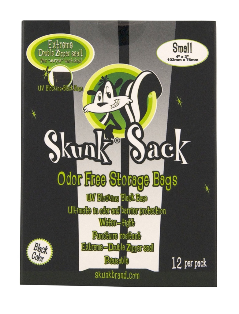 [SKUNKS] SKUNK Bag Black Small 12-pack, 76 X 102 mm