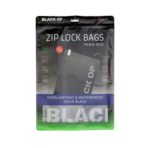 [NOBLACKXL] Noaks Bag XL, Black Opaque, 5 Bags