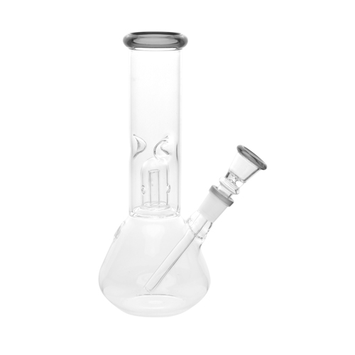 [SSC10207TBK] Glass Bong, Percolator With Green Ring, 20 cm