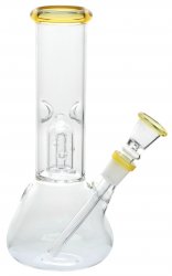 [SSC10207YL] Glas Bong, Percolator mit gelbem Ring , 20cm