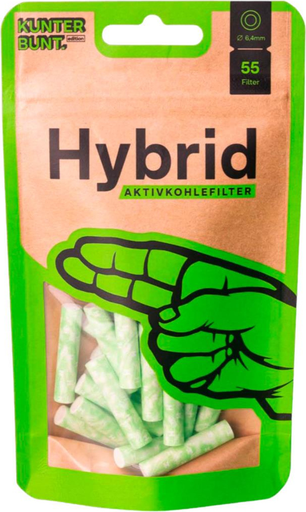 [ZU5HY50LI] Hybrid Supreme Filters, 6,4mmŘ, 55er, LIME