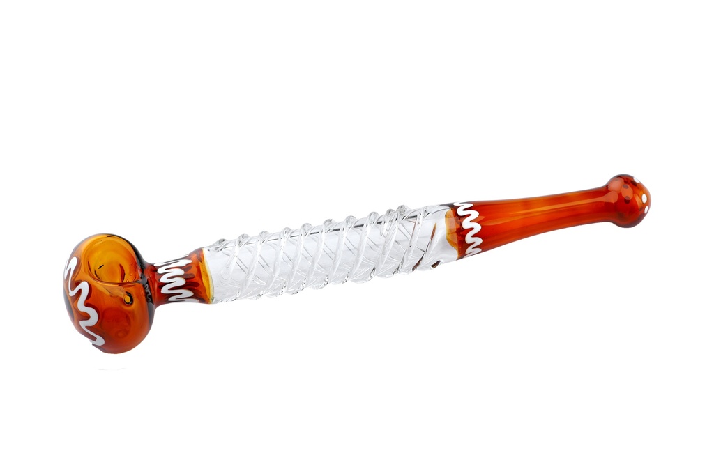 [CC1063BY] GLAS long Pipe-ca.25 cm lang, 30 mm Ø