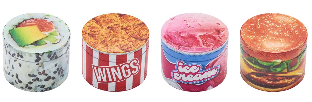 [WN54FOOD] Metall-Grinder, 50mmŘ, 4-teilig, FOOD