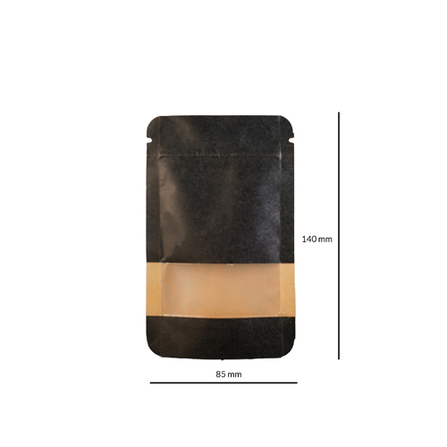 [KP1BK] Kraftpapier SCHWARZ, 140 x 85 mm, VE50