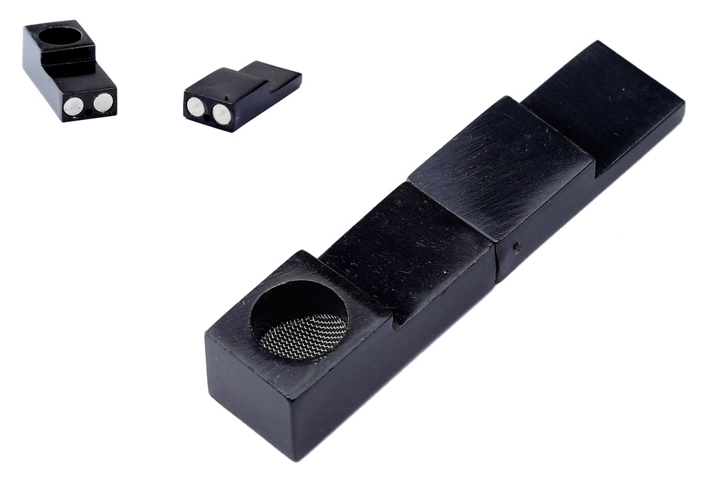 [MP101BK] Magnetic Pipe, Tic Tac, approx. 7.5 Cm, Black