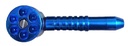 Six Shooter Pipe, ca.12cm, Blau