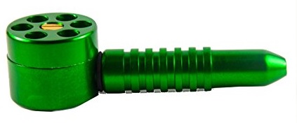 [MP105GR] Six Shooter Pipe, approx. 12 Cm, Green