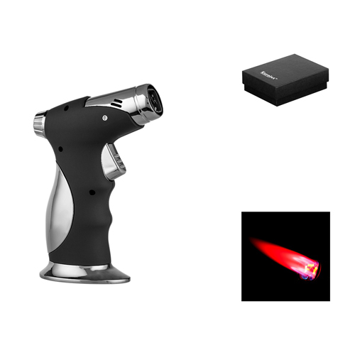 [HP6080] Eurojet Lighter 4-jet Flame, Black/anthracite