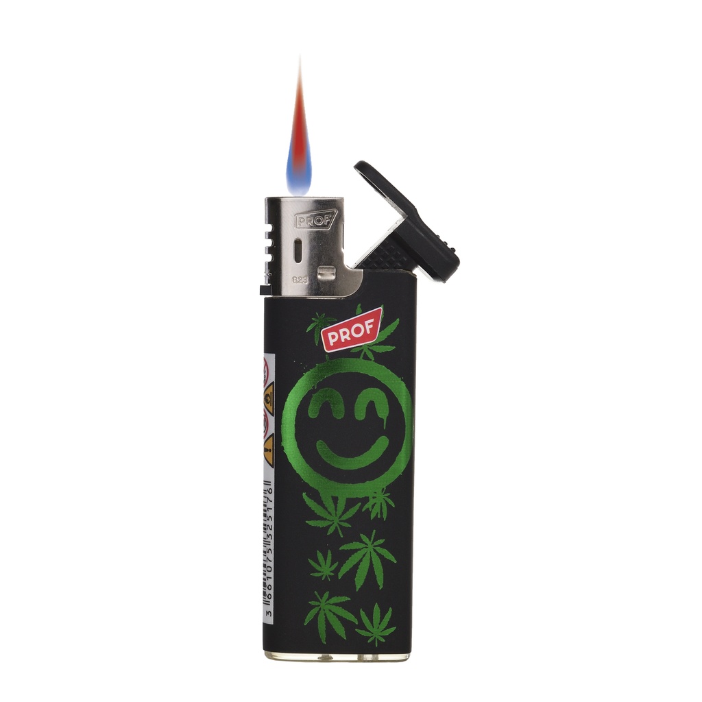 [HP79] GREEN FACES SLIDECAP LIGHTER, VE50