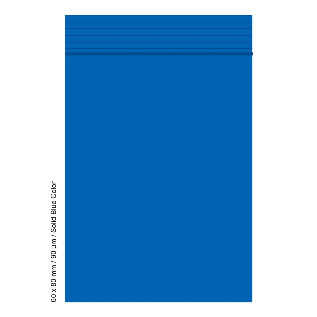 [SLD689BL] Polybeutel 6 mal 8cm, 90my, VE500, BLUE