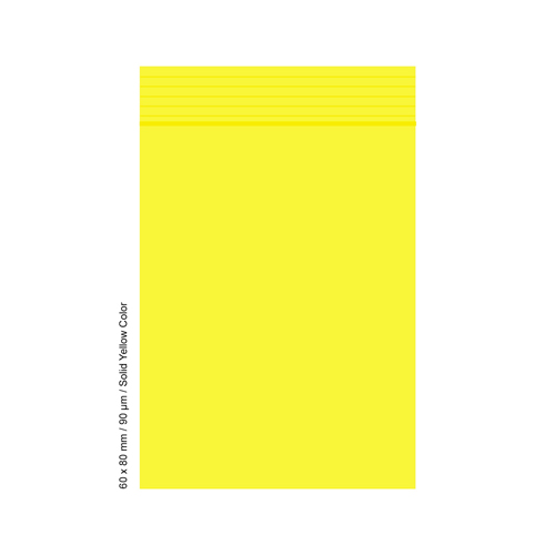 [SLD689YL] Poly Bag 6 X 8 Cm, 90 My, PU 500, YELLOW