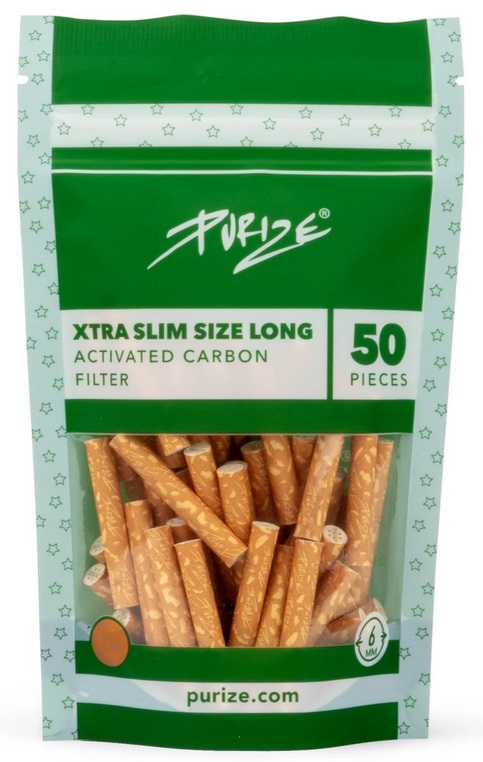 [ZU9LG50S] PURIZE Aktivkfil. 1x 50 Bag, Extra Long, 6mmØ, spy