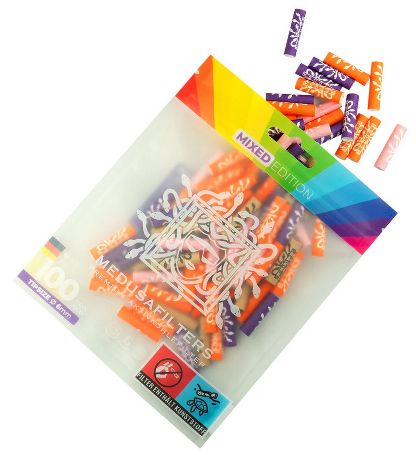 [ZUM100MIX] MEDUSA Activated Carbon 1 X 100 In Bag, 6mmø, MIXED