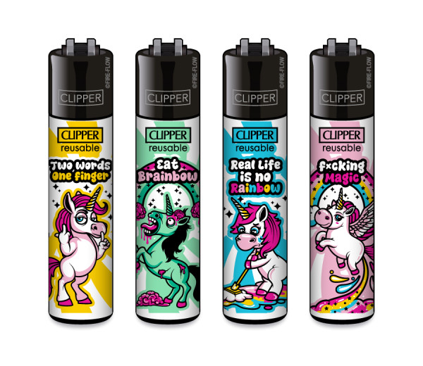 [CL2444] CLIPPER CLASSIC Large, Unicorn Slogan , VE48