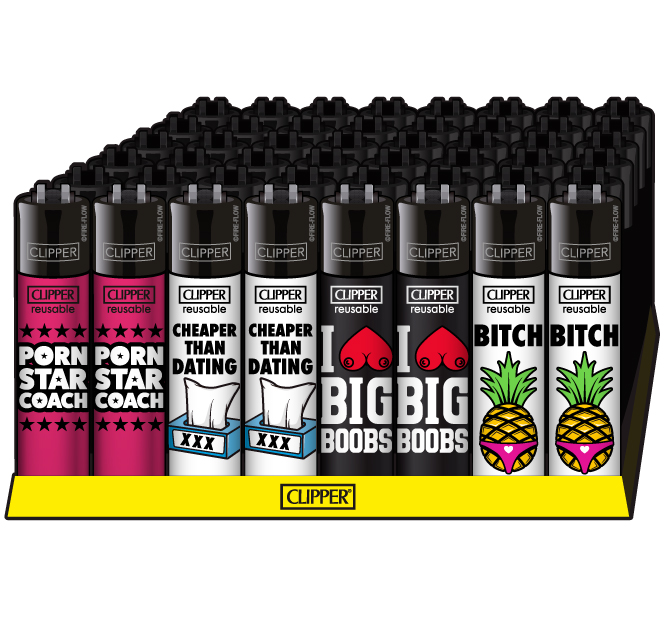 [CL2445] CLIPPER CLASSIC Large, Porn Slogan #2 , VE48