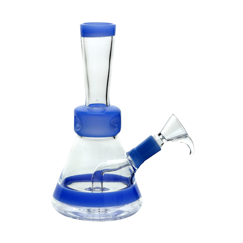 [SSC10331MBL] Glasbong, MATT-BLAU, Trommel-Perkolator, ca. 20cm
