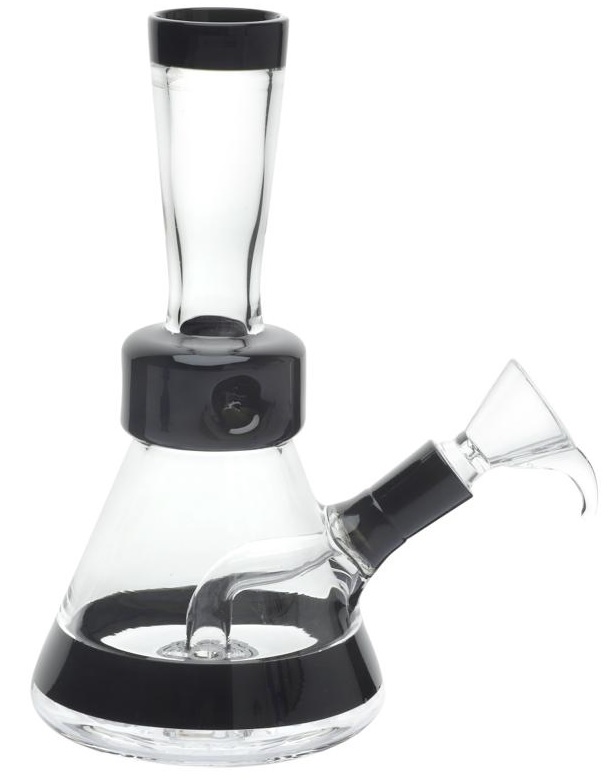 [SSC10331BK] Glasbong, BLACK, Trommel-Perkolator, ca. 20cm