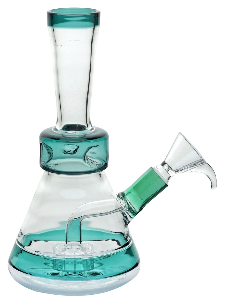 [SSC10331TL] Glasbong, BLUEGREEN, Trommel-Perkolator, ca. 20cm