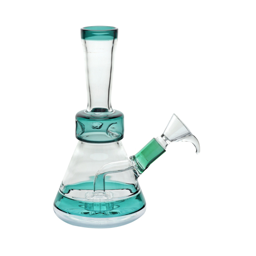 [SSC10331TL] Glass Bong, BLUEGREEN, Drum Percolator, approx. 20 cm