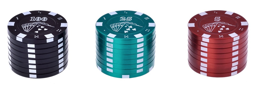 [WN43CHIP] Metall-Grinder, 42mmØ, 3-teilig, Sieb, CHIPS