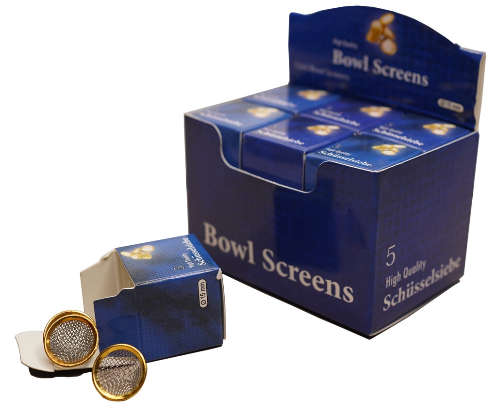 [BS15SC] Stainless Steel Bowl Screen 15mm, Ř, 5Stk., VE12