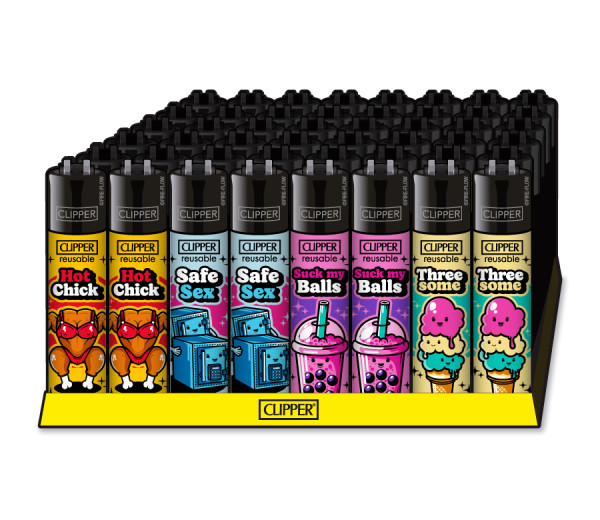 [CL2507] CLIPPER CLASSIC Large, Porn Slogan #7 , VE48